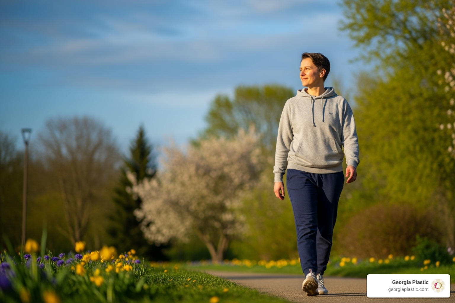 Infographic depicting a recovery timeline for tummy tuck surgery: Day 1 (rest, light walking), Week 1 (drains out, increased mobility), Week 2-4 (return to light work), Week 6 (resume exercise), Month 6-12 (final results, scar maturation) - tummy tuck atlanta