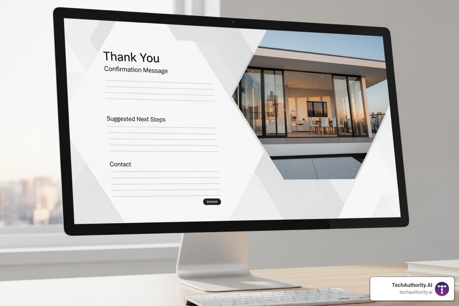 Thank You page example - using clickfunnels for real estate