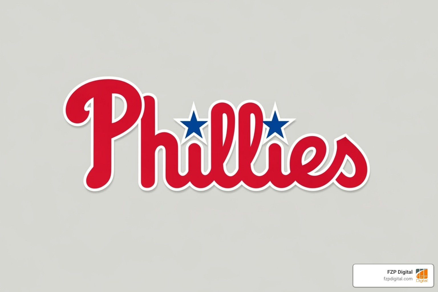 iconic red "Phillies" script logo with the blue star - logo philadelphia iconic red "Phillies" script logo with the blue star - logo philadelphia