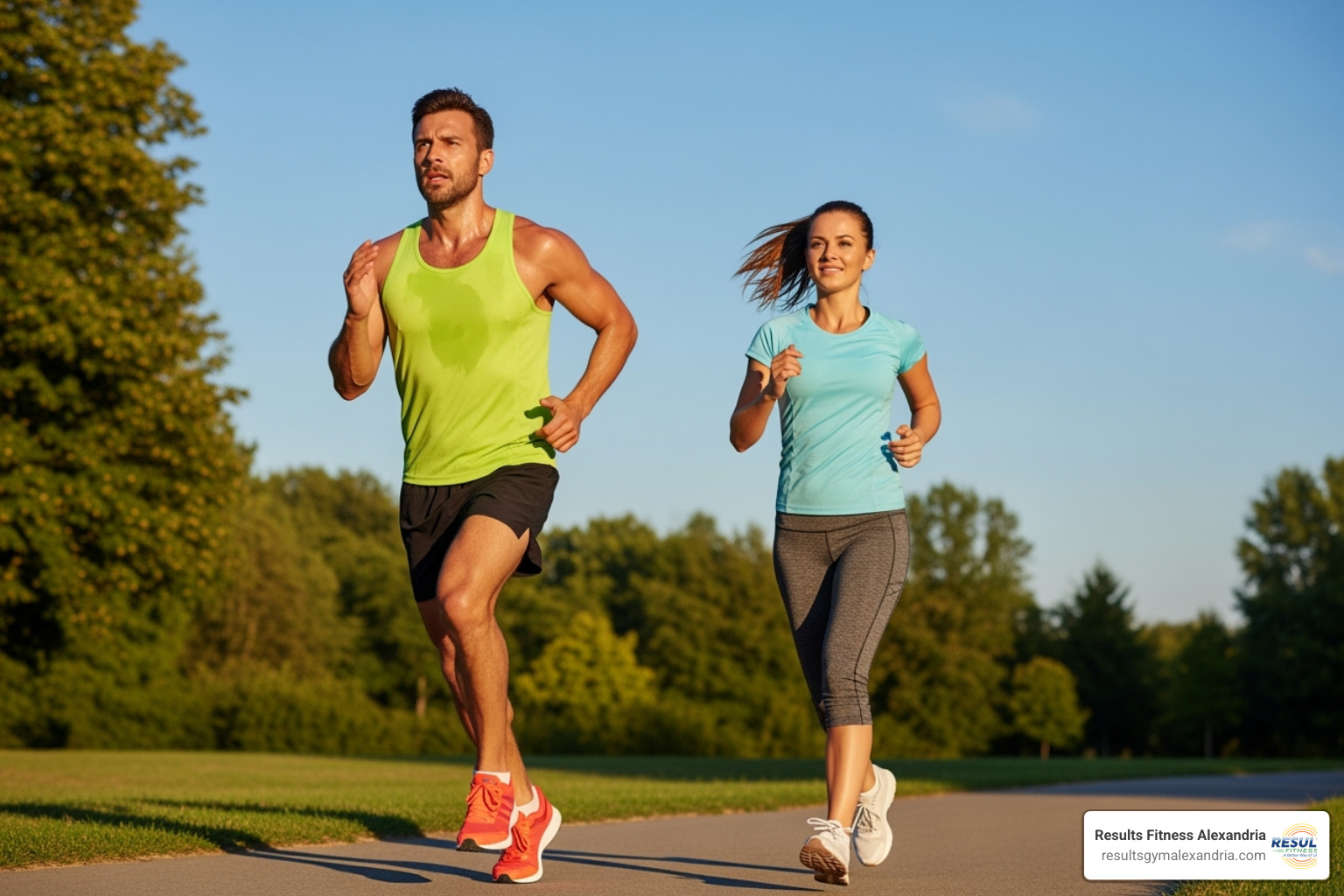person sprinting and person jogging side-by-side - best training for cardiovascular endurance
