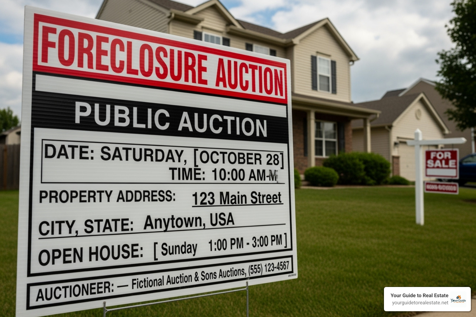 Foreclosure auction sign - what is a judgement lien