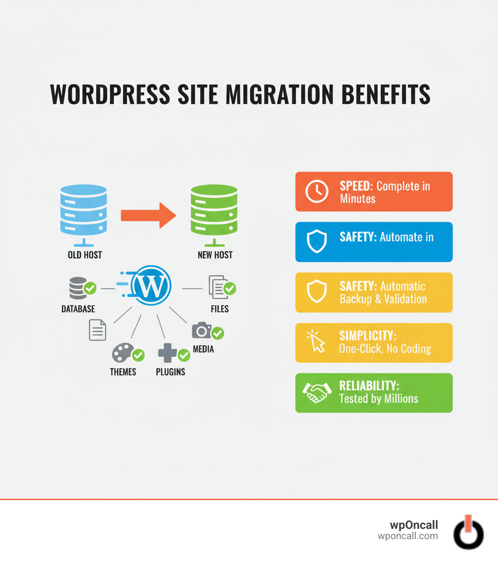 WordPress plugin to migrate site to new hosting service