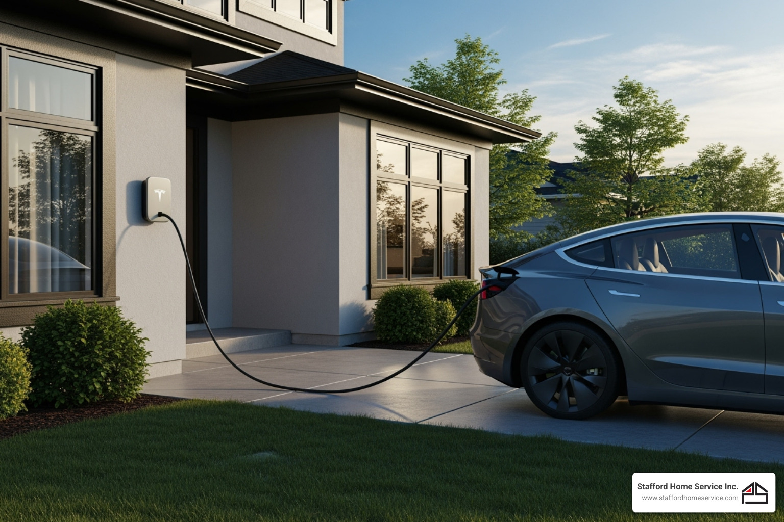 EV charging station installed at home - tesla wall connector installer north oaks, mn