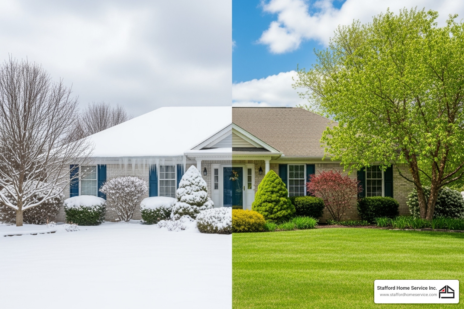 home in snow and sun - hvac maintenance brooklyn center, mn