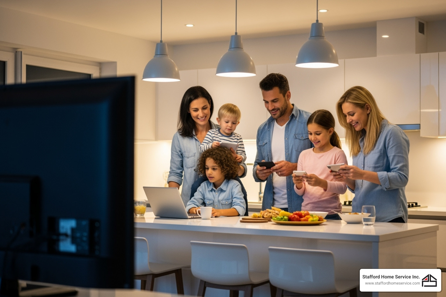 family enjoying modern amenities - electrical panel upgrade maple grove, mn family enjoying modern amenities - electrical panel upgrade maple grove, mn