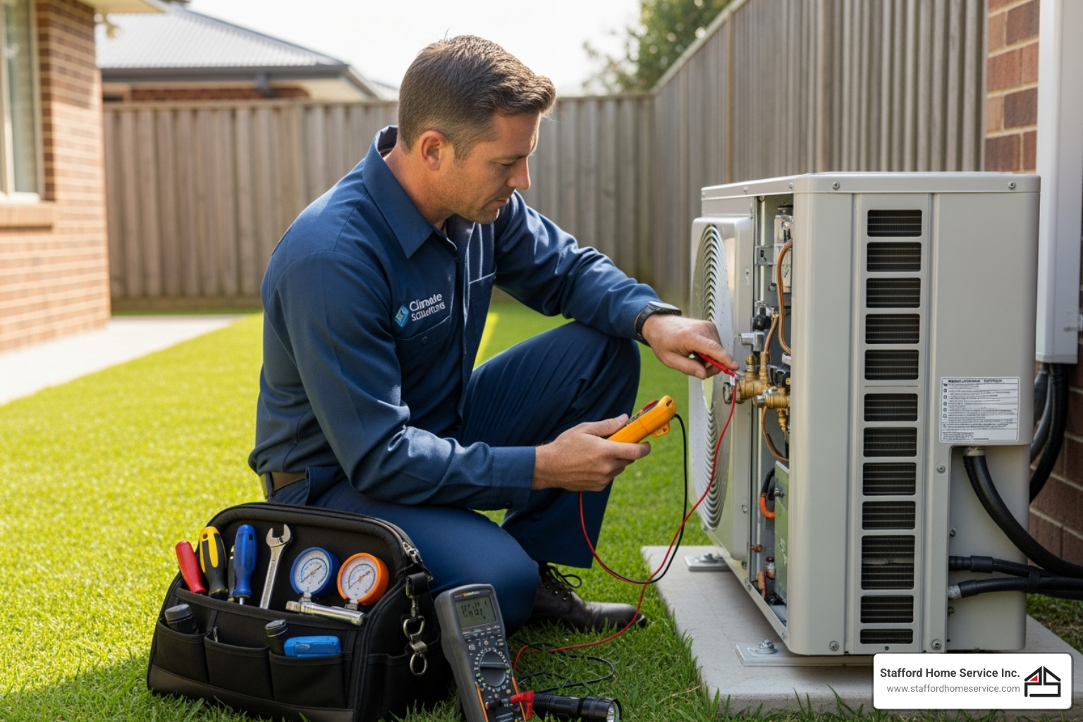 professional technician servicing outdoor mini-split unit - mini split repair richfield, mn professional technician servicing outdoor mini-split unit - mini split repair richfield, mn