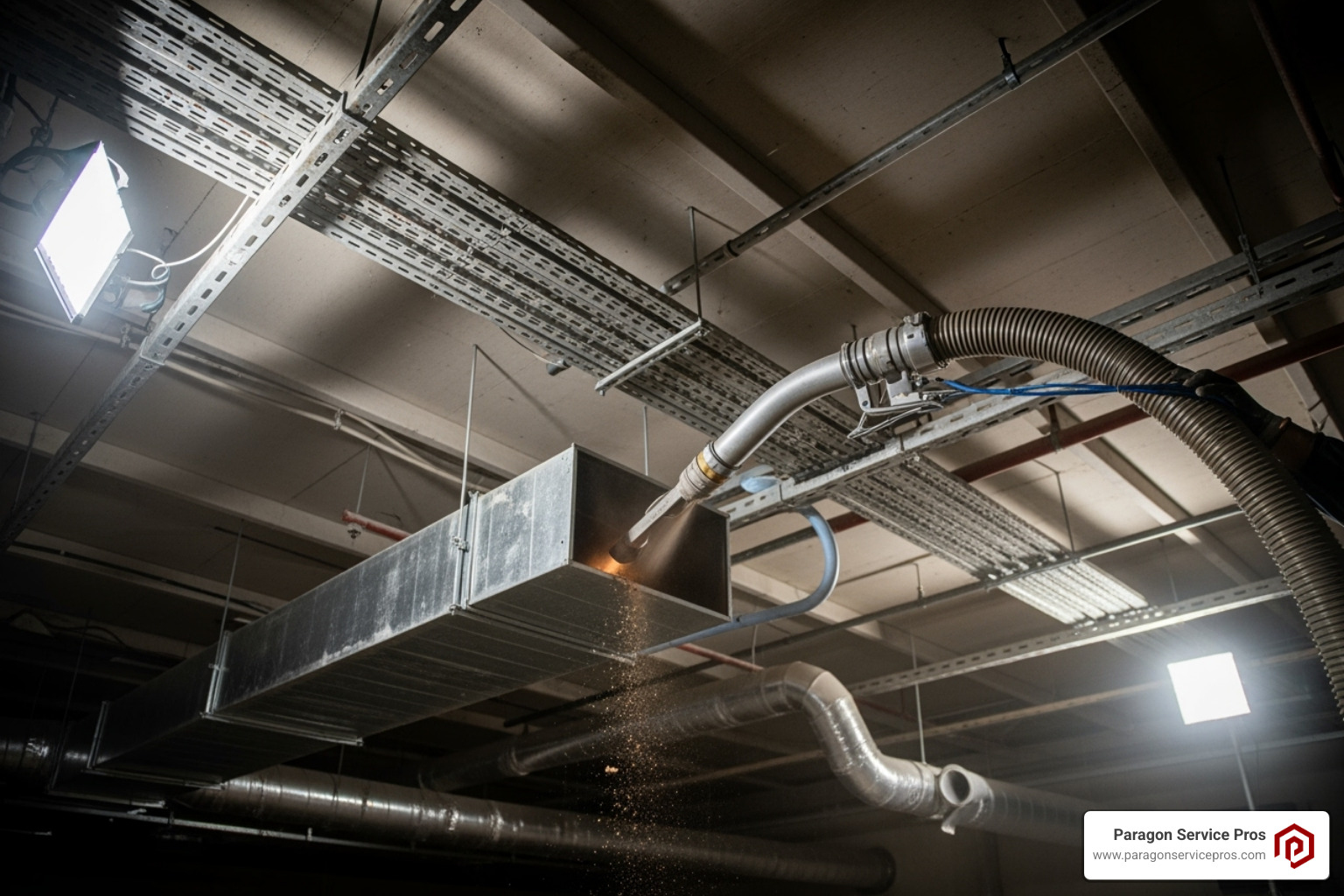 powerful vacuum hose connected to a main duct line - air duct cleaning gold canyon, az powerful vacuum hose connected to a main duct line - air duct cleaning gold canyon, az