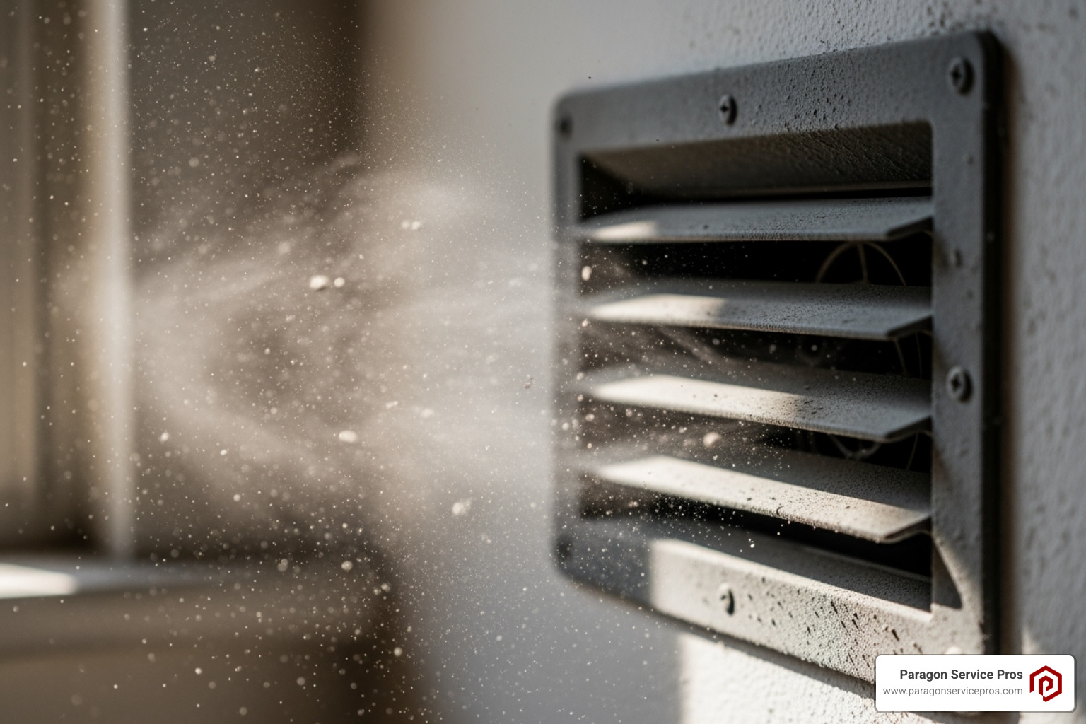 Dust visibly coming out of an air vent - air duct cleaning chandler, az Dust visibly coming out of an air vent - air duct cleaning chandler, az