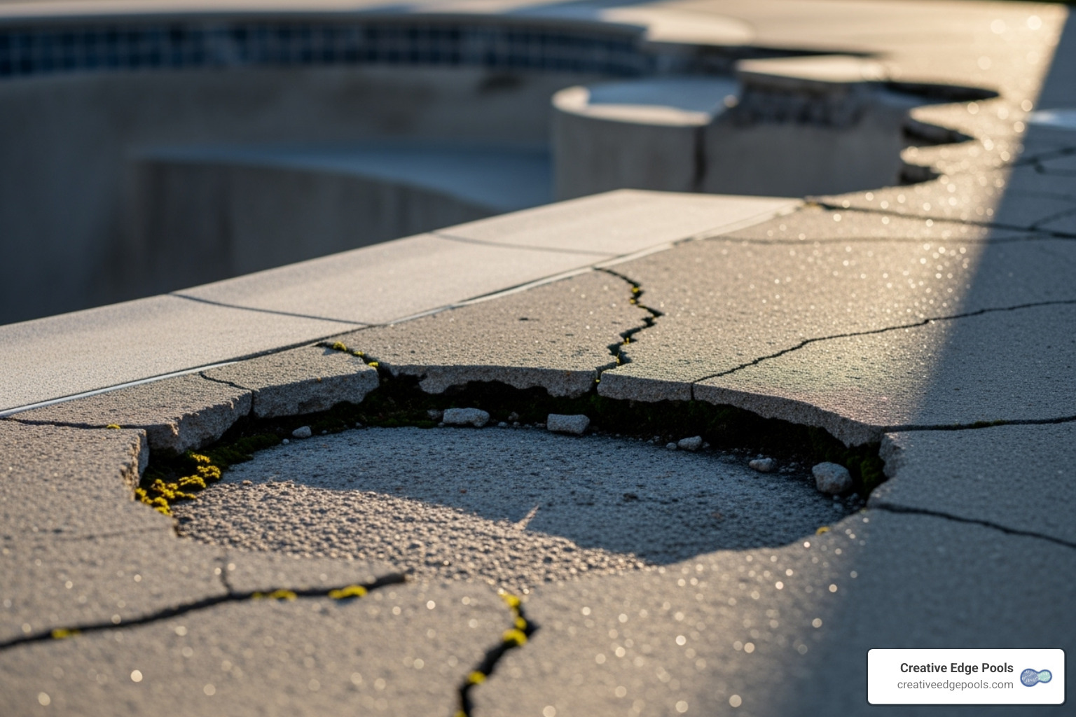 severely cracked and settled concrete pool deck - pool deck replacement severely cracked and settled concrete pool deck - pool deck replacement