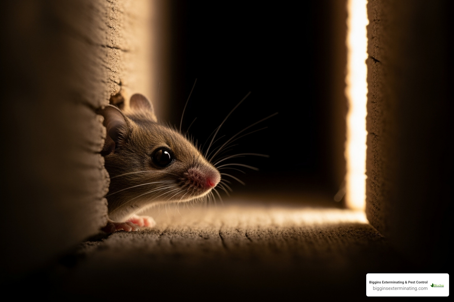 mouse hiding from light - Are mice nocturnal?