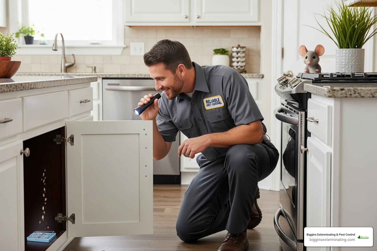 Close-up of rice-sized mouse droppings next to a dime for scale, clearly showing their size and appearance. - best exterminator for mice near me