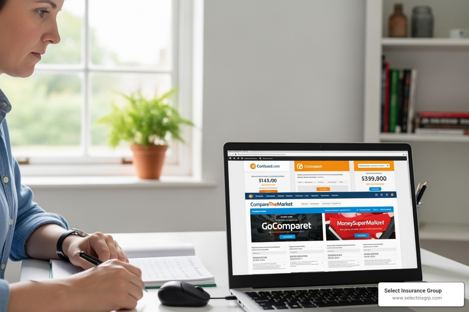 person comparing options on a laptop - NC auto insurance companies person comparing options on a laptop - NC auto insurance companies