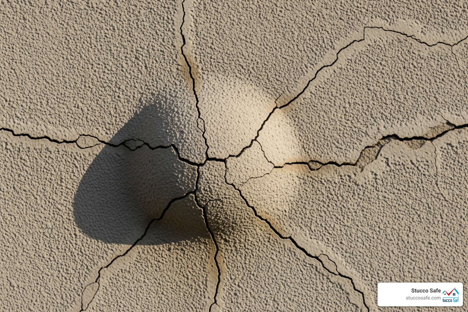 stucco wall with bulge and cracking - stucco exterior wall problems