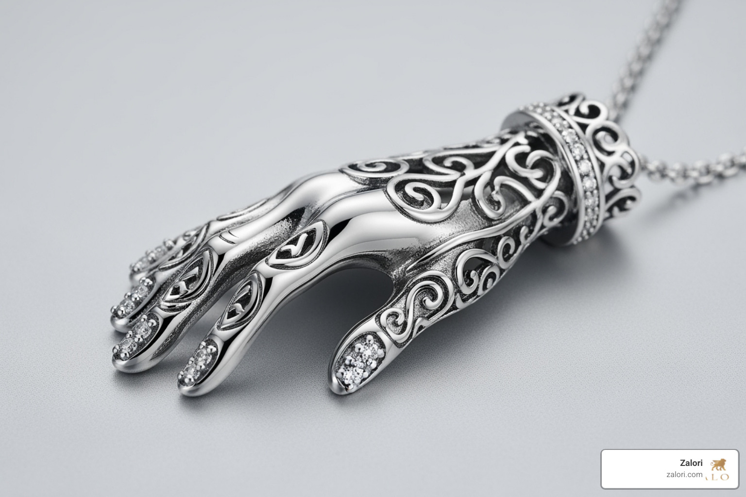 stylized hand necklace - hands necklace stylized hand necklace - hands necklace