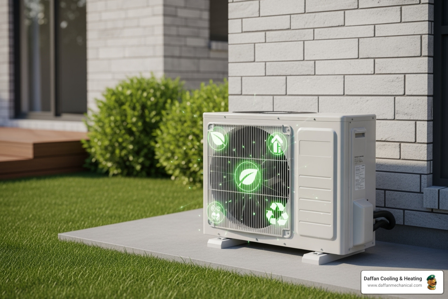 HVAC system running efficiently with green energy icons - hvac care plan granbury tx HVAC system running efficiently with green energy icons - hvac care plan granbury tx