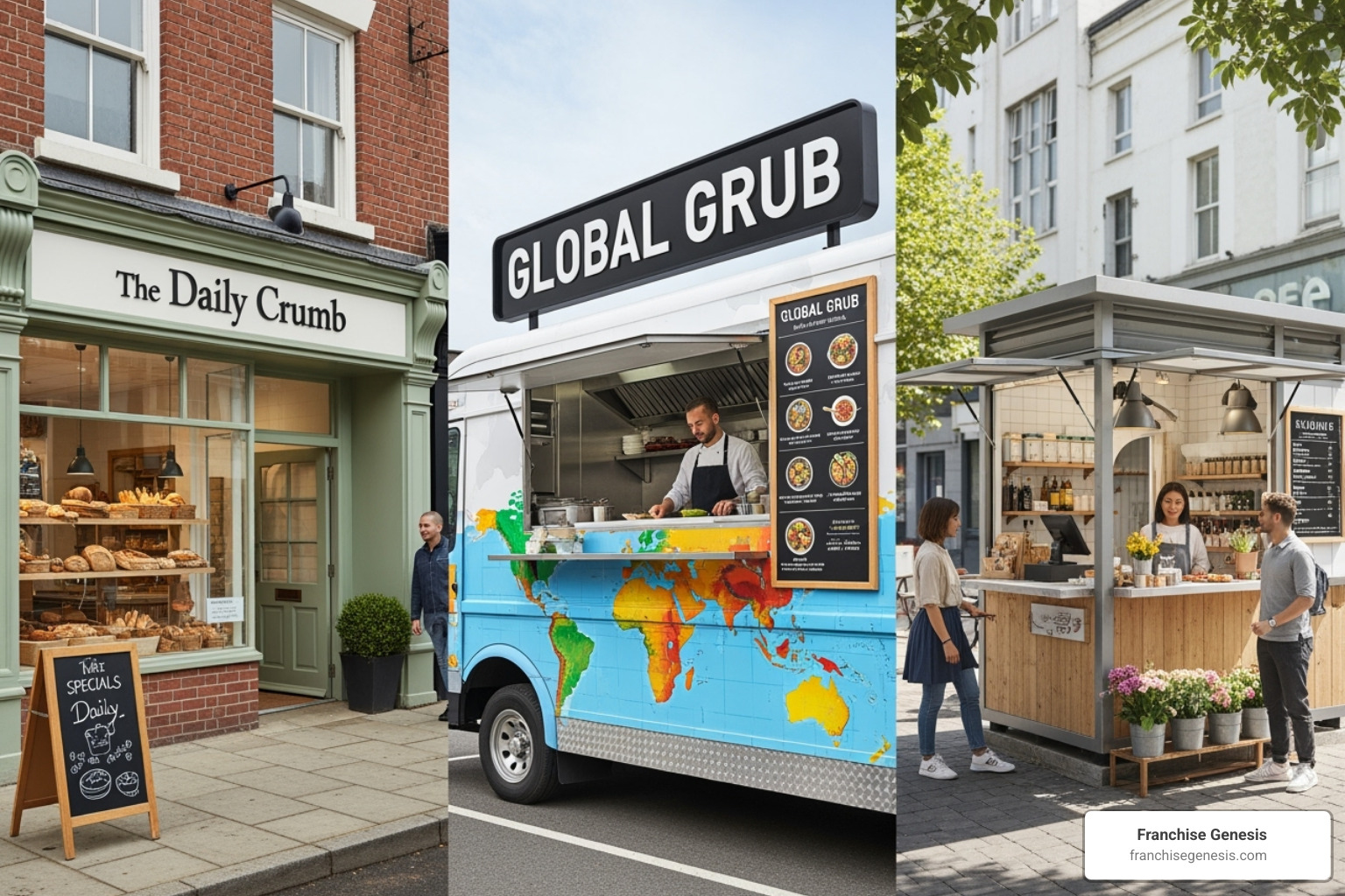 different business models (storefront, van, kiosk) - Franchise investment options different business models (storefront, van, kiosk) - Franchise investment options
