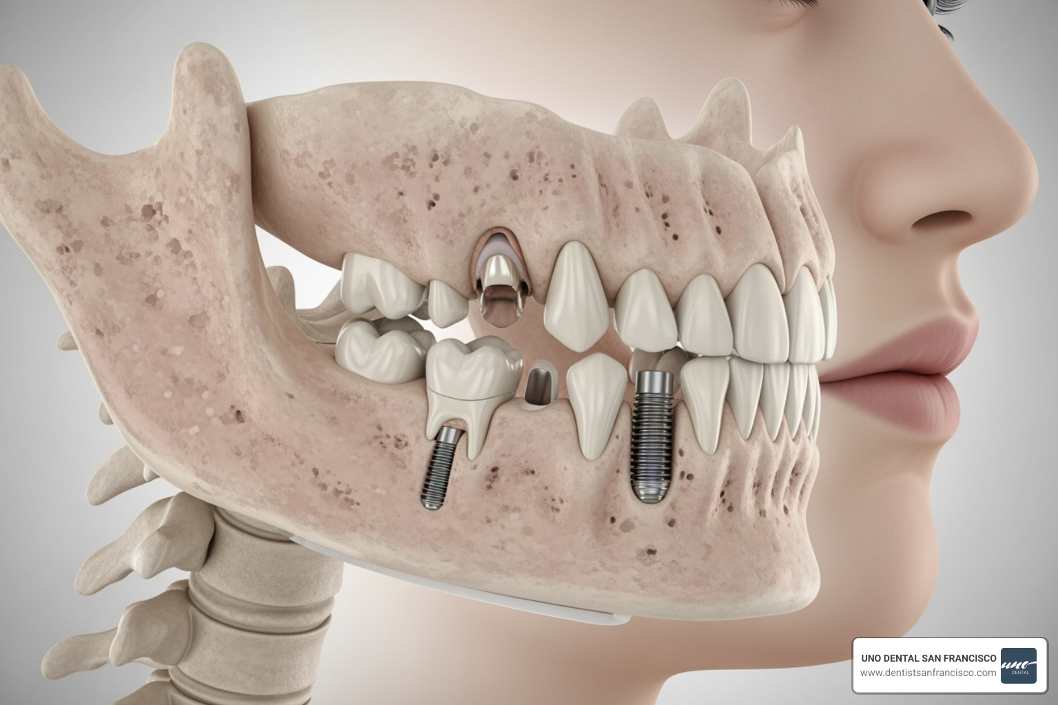 Benefits of All-on-4 like bone preservation and restored facial structure - all on 4 procedure