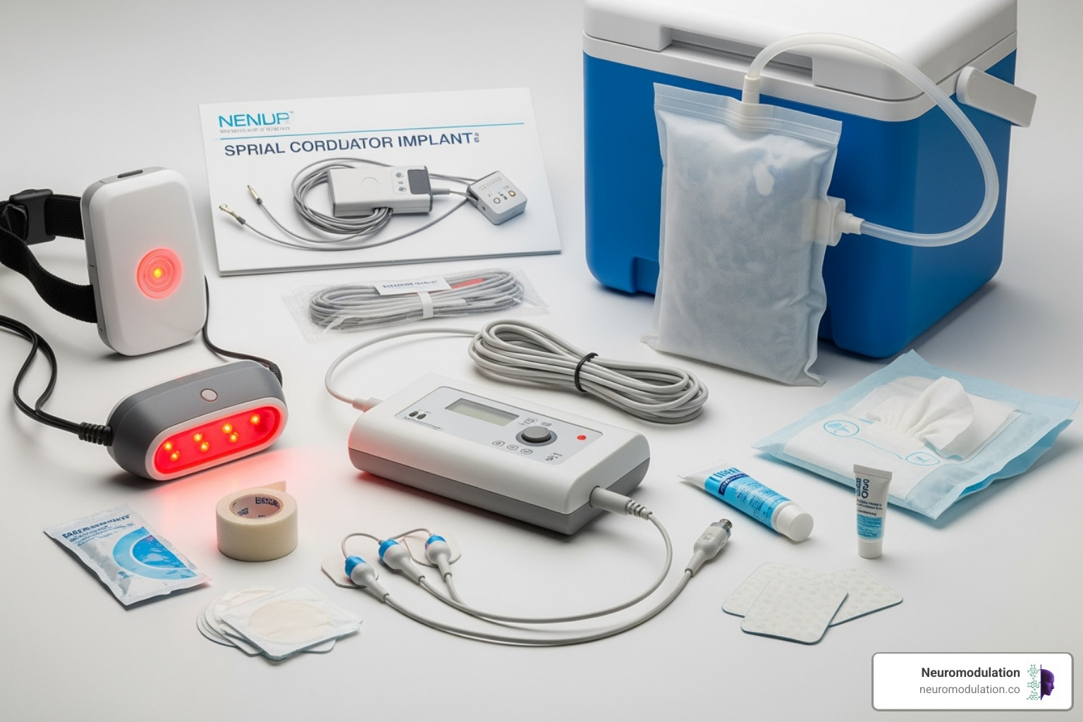 illustration showing the placement of a spinal cord stimulator in the epidural space - pain management devices