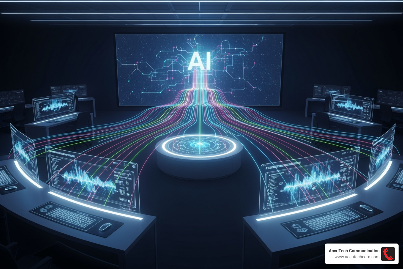 flowchart showing how AI can route customer service calls - communication service company