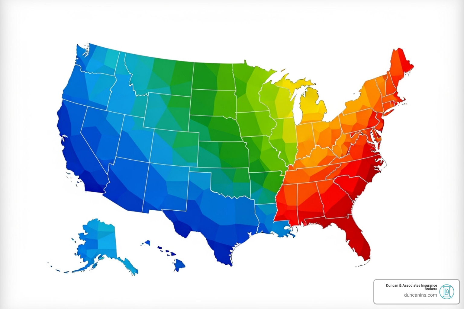 Map of Canada highlighting different insurance rate zones - how much does it cost to insure a mobile home