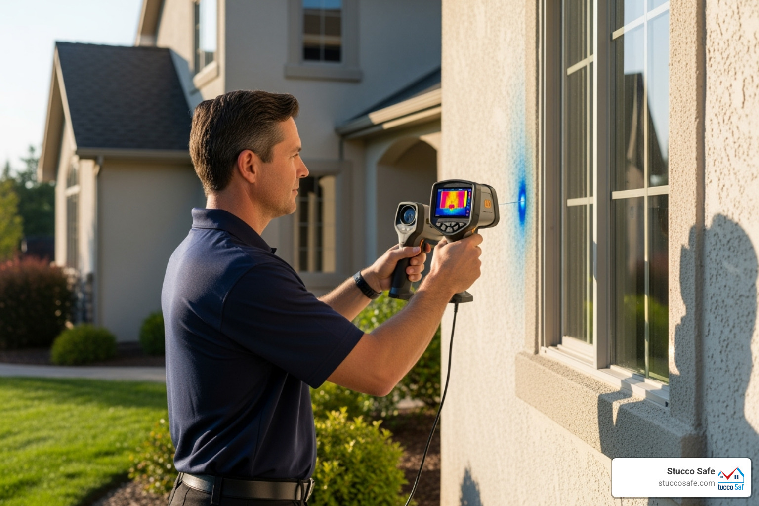 inspector using thermal imaging camera - stucco inspector Chester County inspector using thermal imaging camera - stucco inspector Chester County