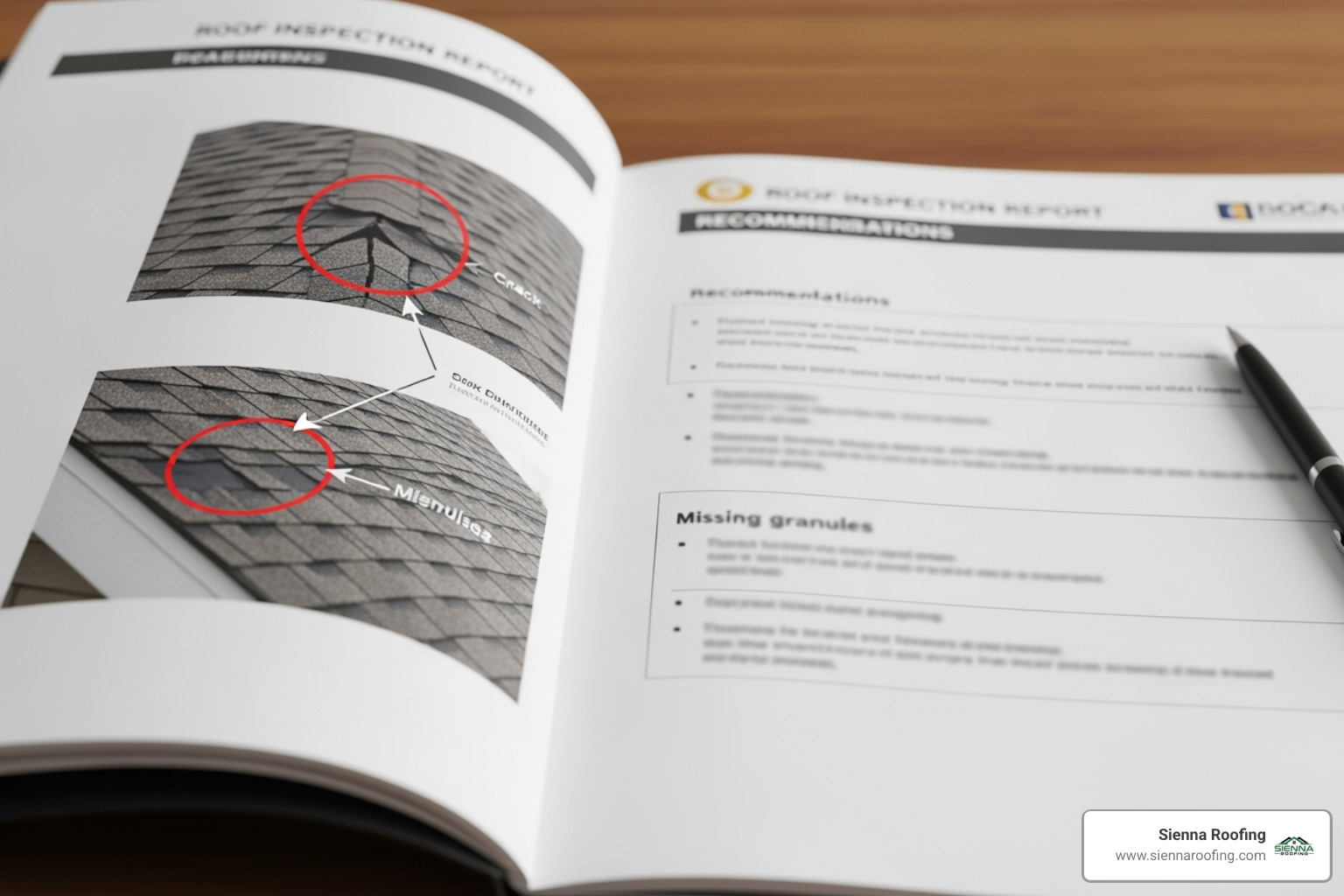 Sample roof inspection report with annotated photos and recommendations - roof inspection Houston Sample roof inspection report with annotated photos and recommendations - roof inspection Houston