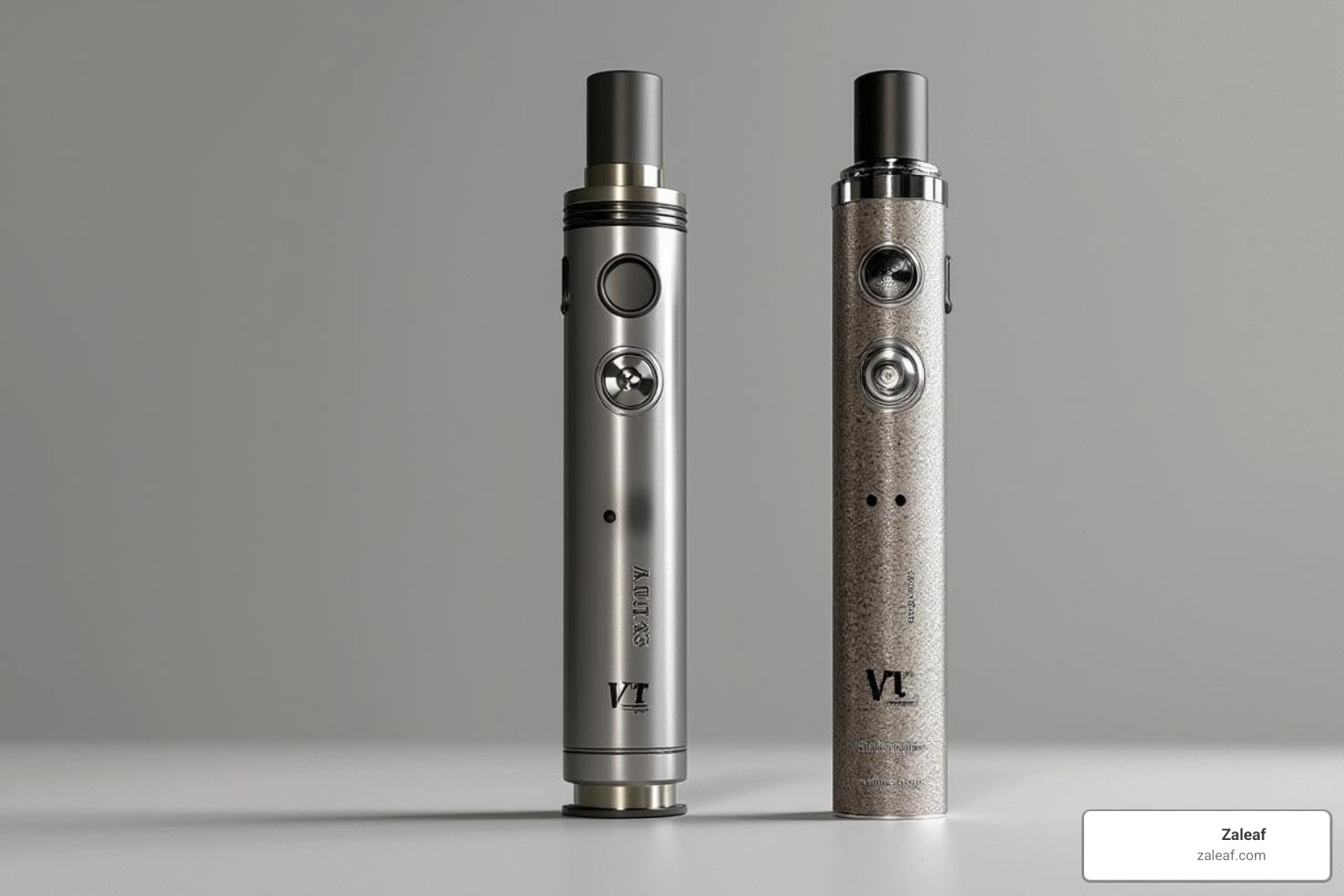 Counterfeit vape product next to a genuine one, highlighting differences in packaging and build quality - no id vape Counterfeit vape product next to a genuine one, highlighting differences in packaging and build quality - no id vape