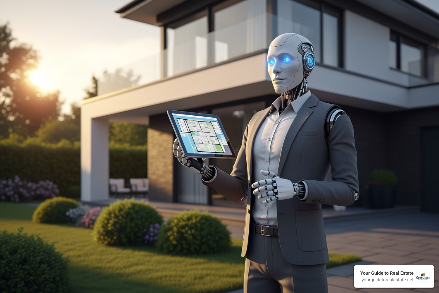 professional real estate agent's website and social media profiles on a laptop screen - Virtual real estate agent