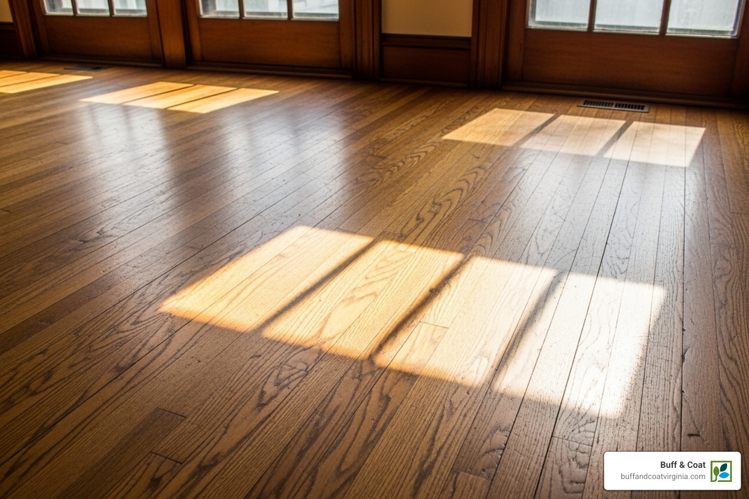 worn hardwood floor with visible scratches and fading - hardwood floor refurbishing worn hardwood floor with visible scratches and fading - hardwood floor refurbishing