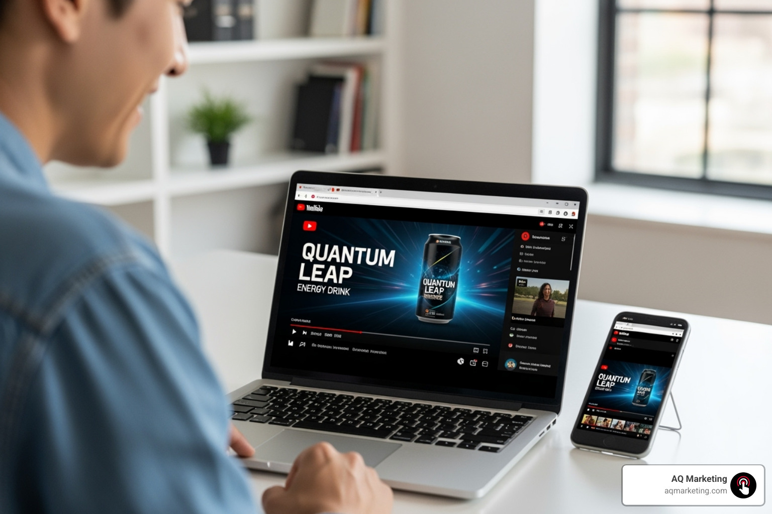 Examples of different YouTube ad formats on a screen - YouTube Ads marketing Examples of different YouTube ad formats on a screen - YouTube Ads marketing