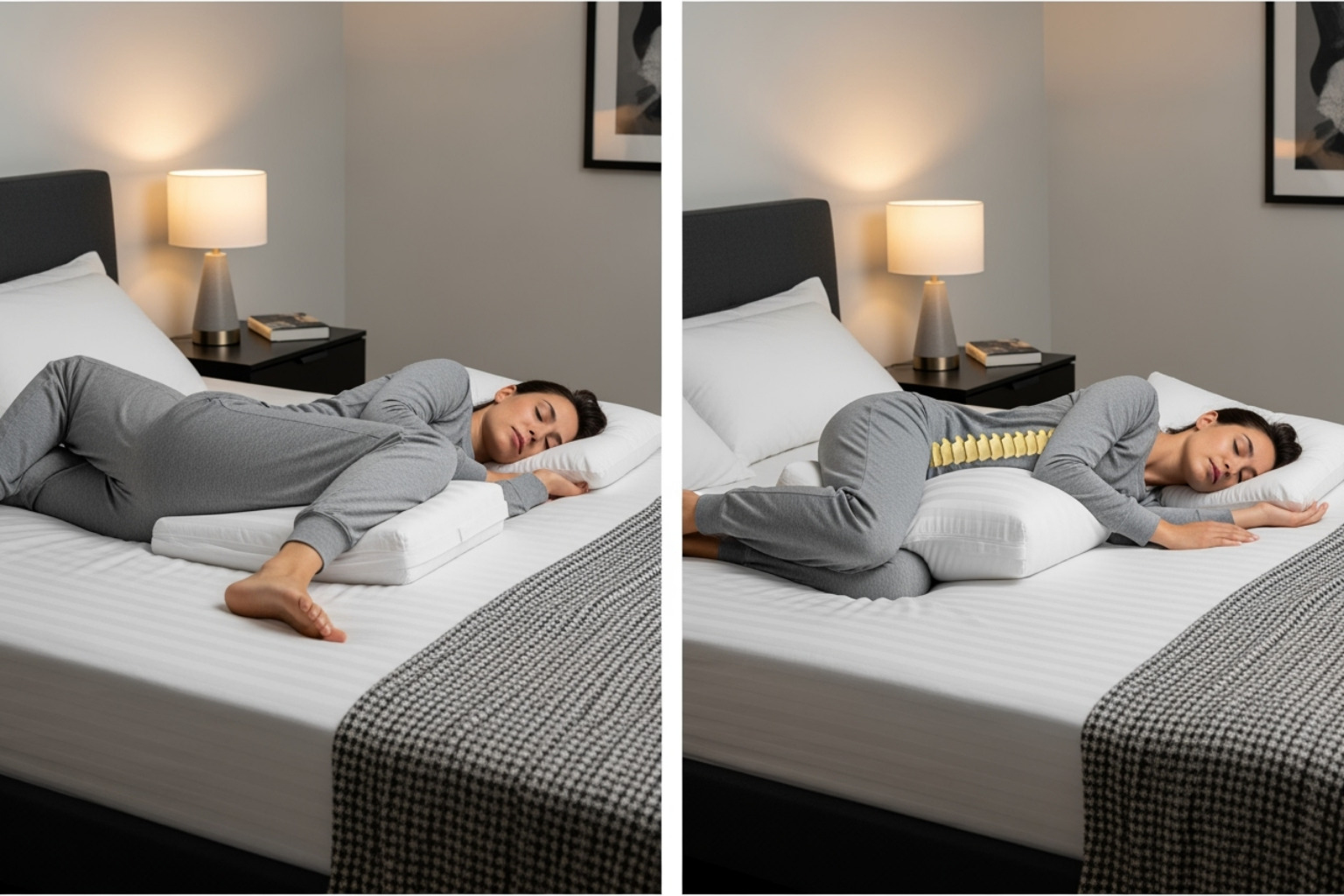 Proper sleeping positions for sciatica relief - acute sciatica pain