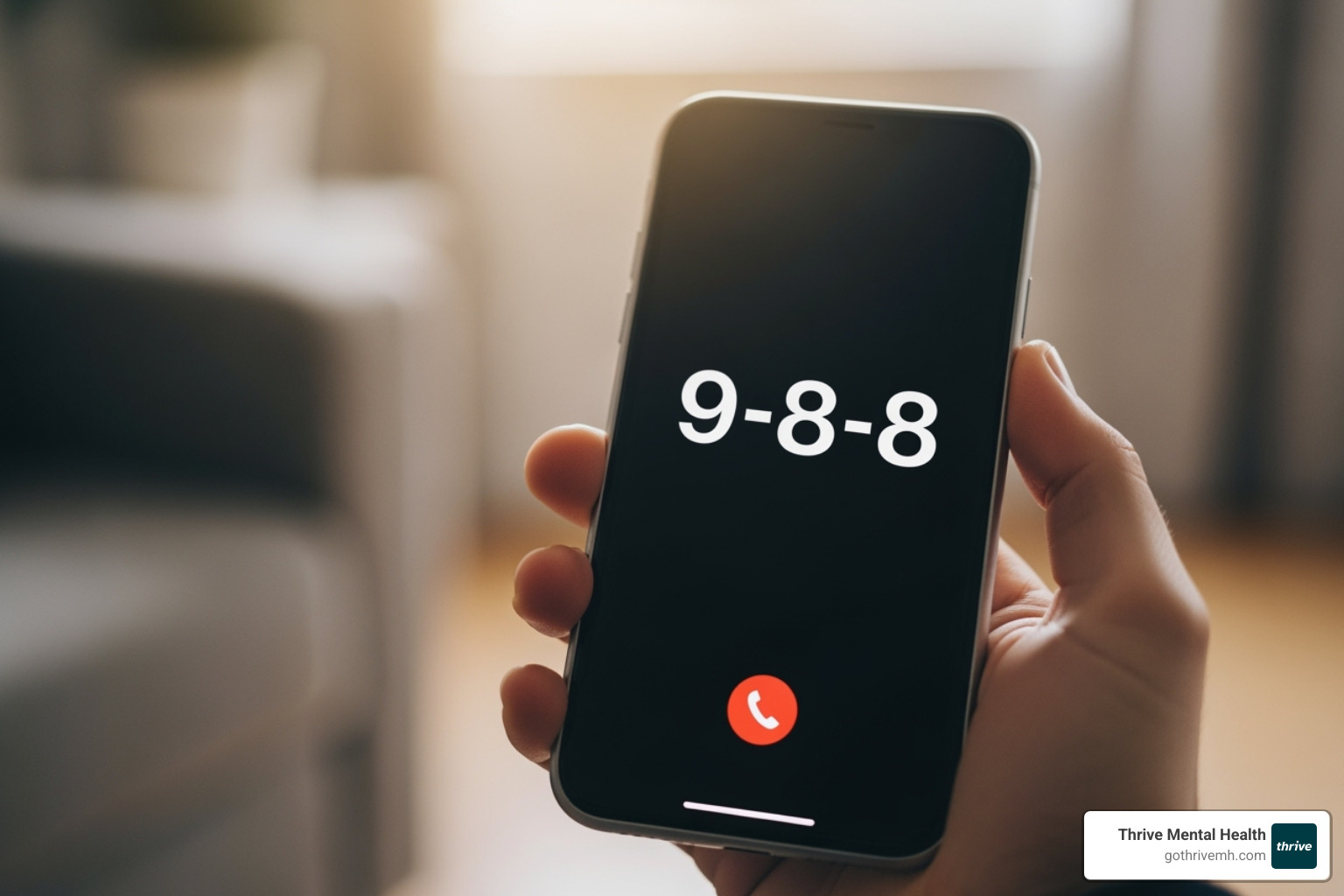 smartphone screen displaying the 9-8-8 number - confidential mental health support smartphone screen displaying the 9-8-8 number - confidential mental health support