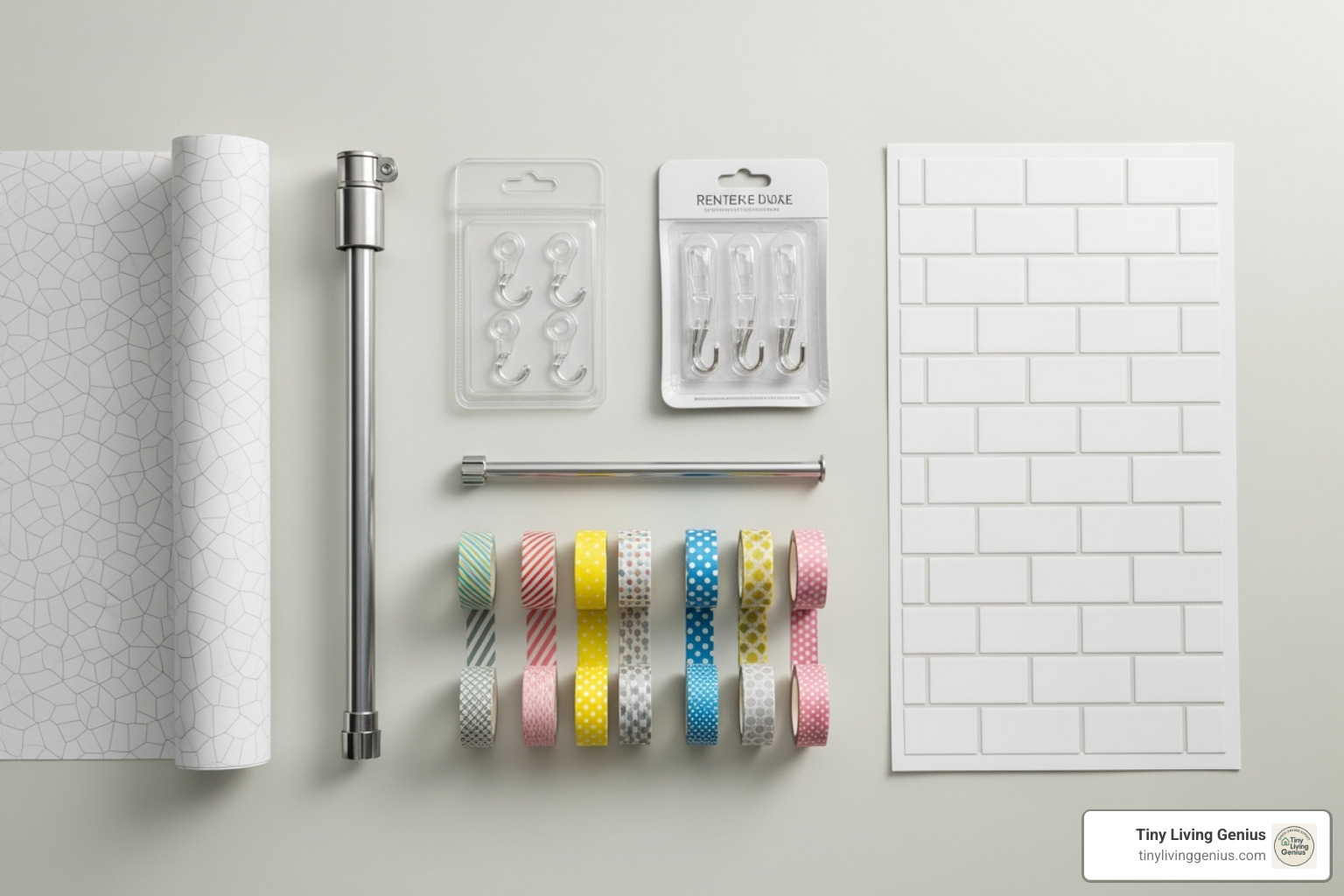 List of 5 must-have renter-friendly decorating tools - tiny flat ideas