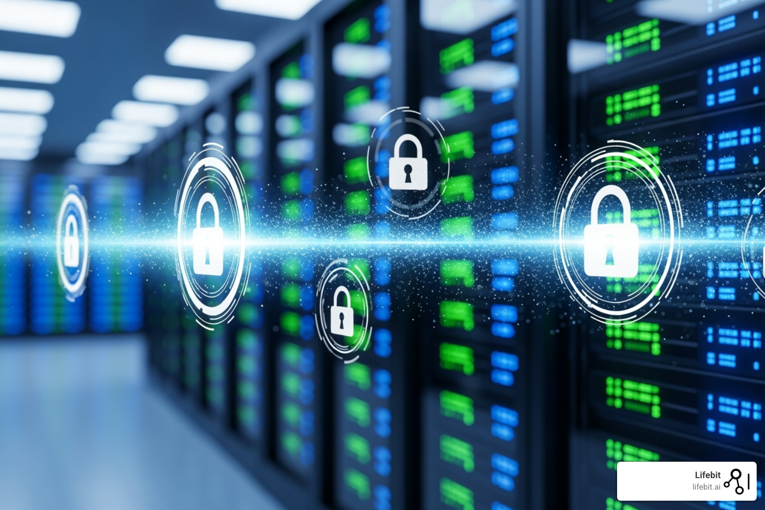 Secure cloud environment with padlocks and compliance symbols - Which companies offer a cloud based drug discovery platform that uses artificial intelligence?