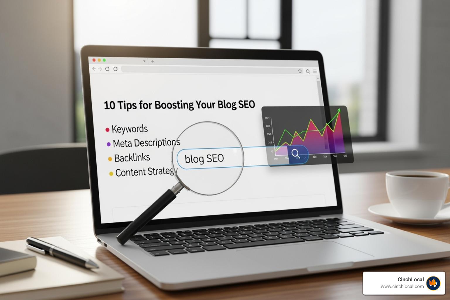 A mobile phone displaying a fast-loading, responsive roofing blog page - blog seo