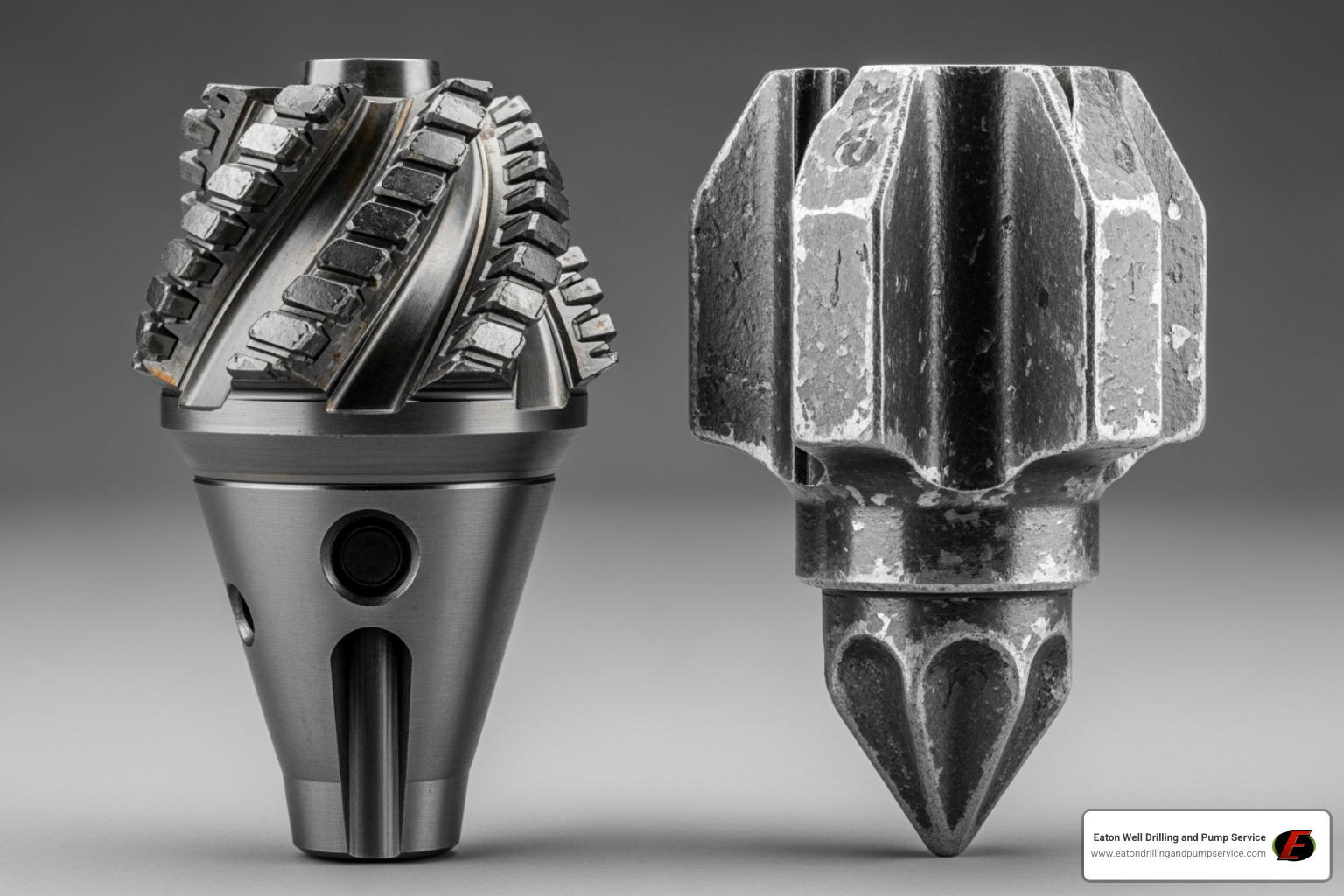 rotary drill bit and a cable tool bit - drilling for water