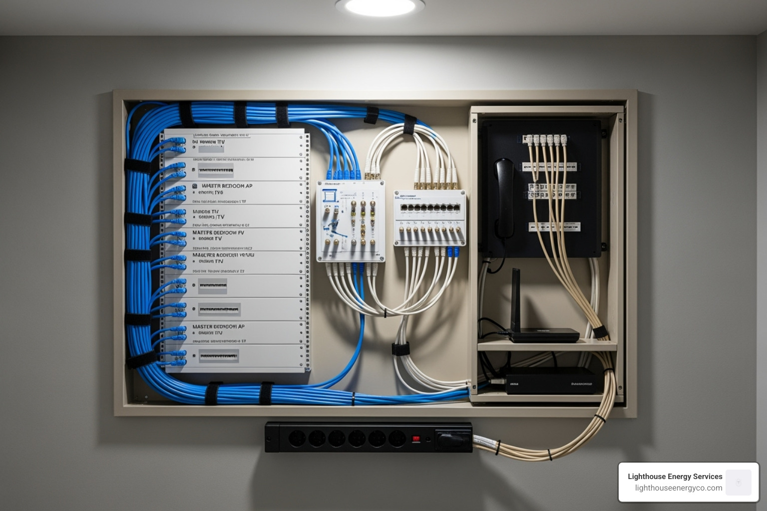 structured wiring panel - residential low voltage wiring
