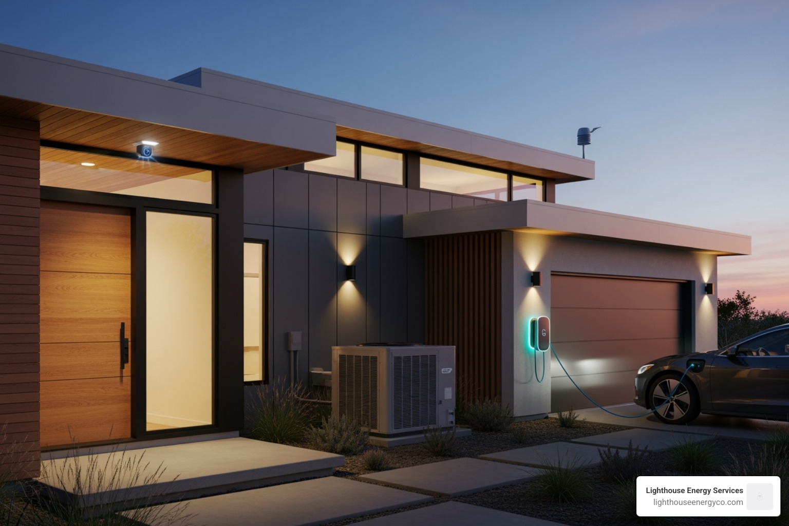 a modern home with smart devices, an EV charger, and a new HVAC system - electrical panel upgrades near me