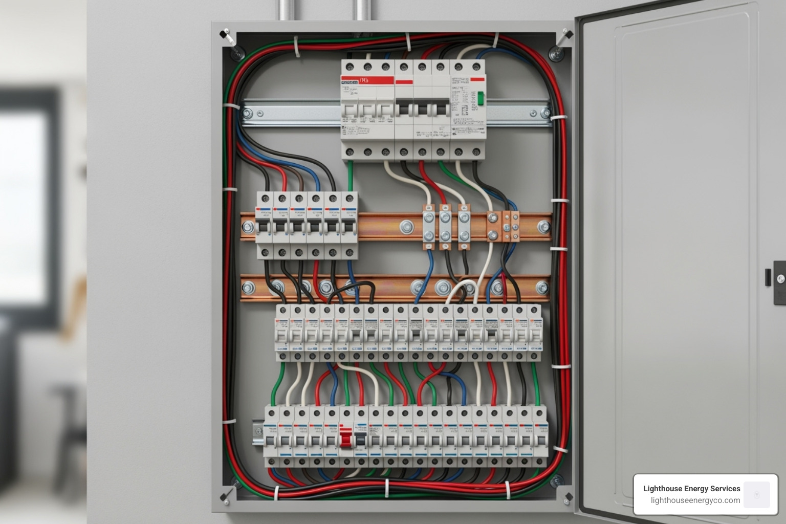Open 150 amp panel - 150 amp panel