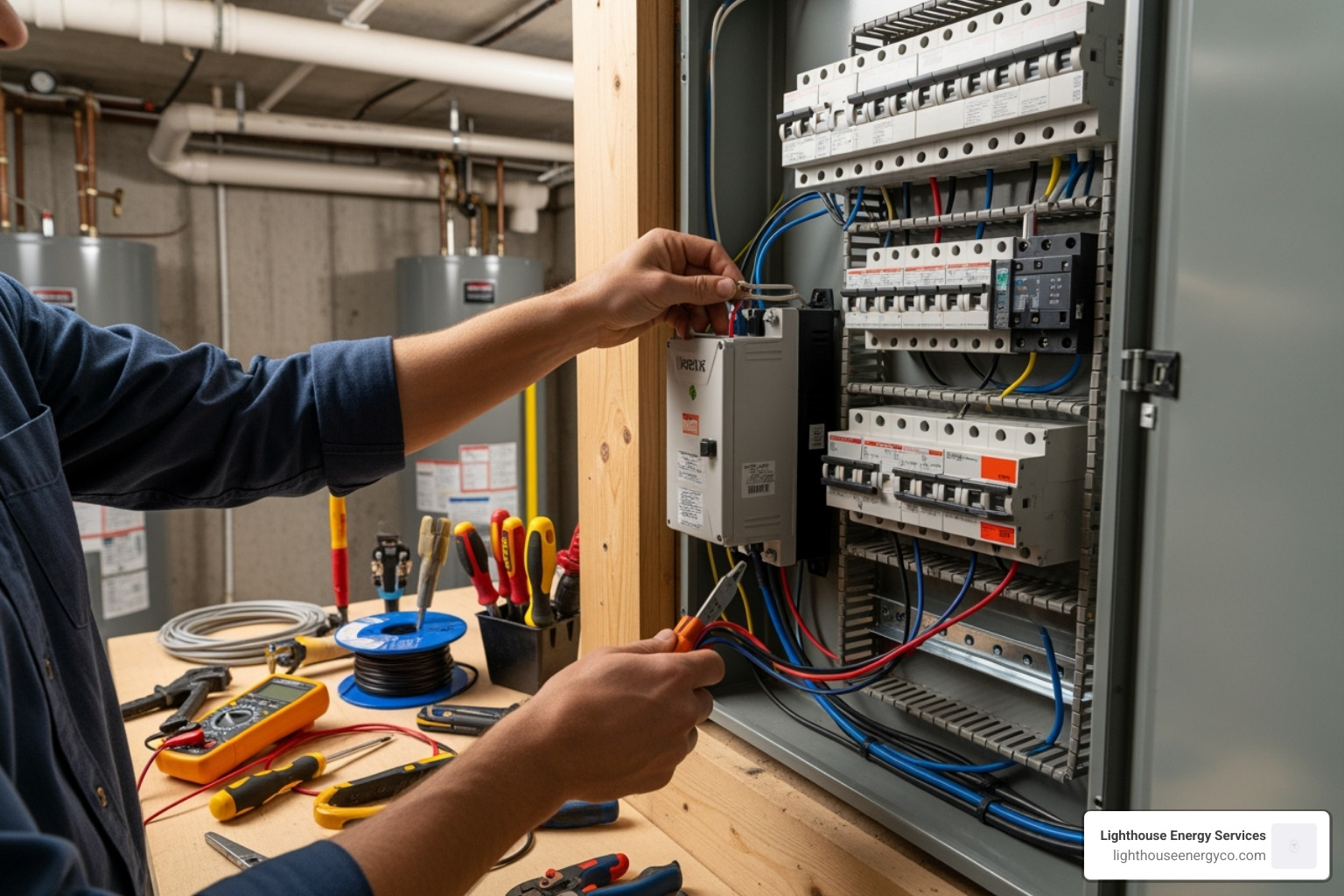 electrician installing surge protector - whole house surge protector electrician installing surge protector - whole house surge protector