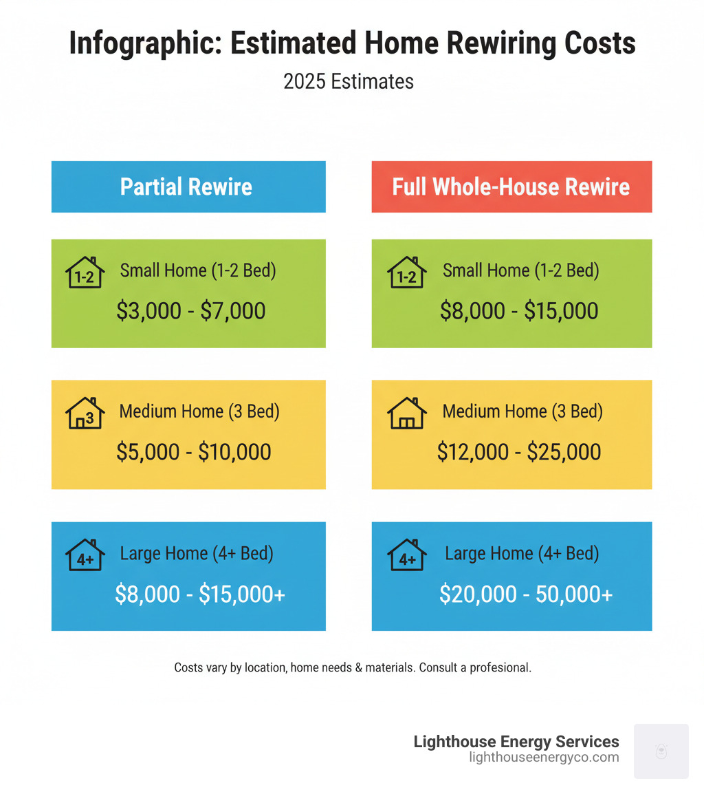 Infographic: Estimated Home Rewiring Costs - home rewiring near me infographic 