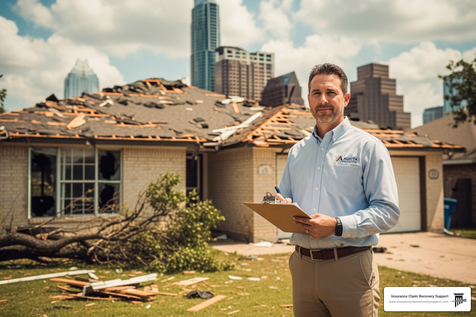 Detailed damage report with highlighted sections - public insurance adjuster austin Detailed damage report with highlighted sections - public insurance adjuster austin
