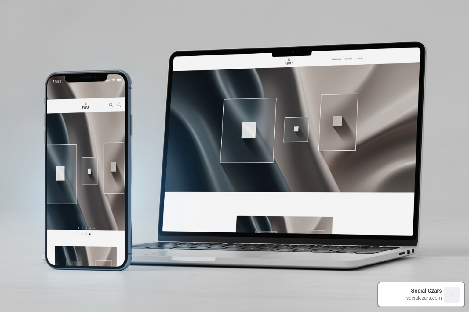 sleek, fast-loading luxury brand website on mobile and desktop - luxury seo agency