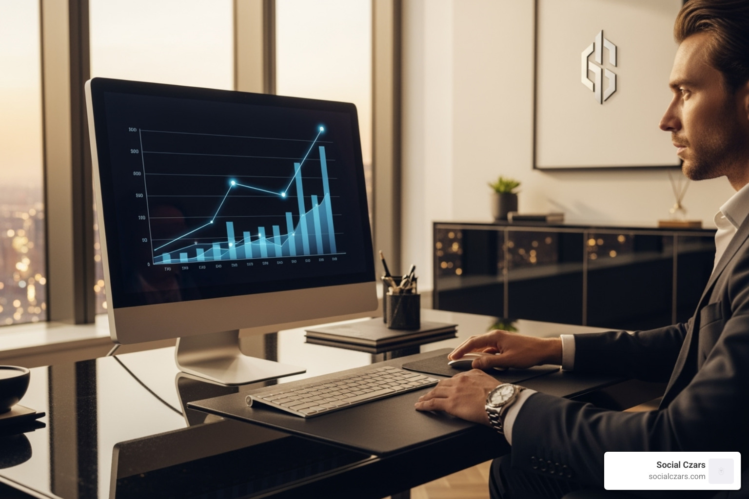 luxury brand performance dashboard showing qualified leads and brand sentiment - luxury seo agency