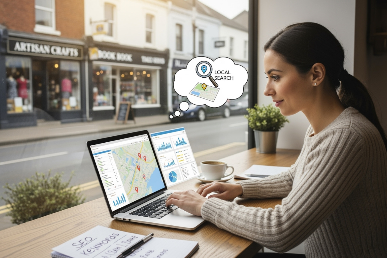 Dashboard showing local SEO analytics - local seo for small businesses Dashboard showing local SEO analytics - local seo for small businesses