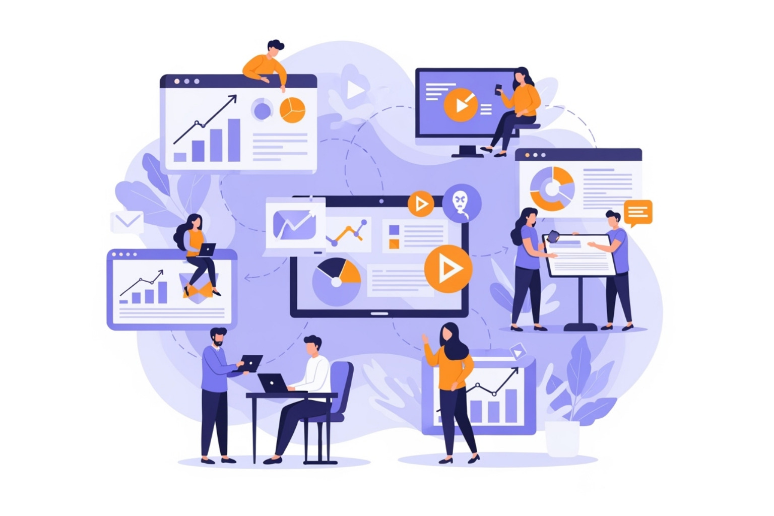 A creative infographic illustrating various strategies for digital PR and content marketing to earn high-quality backlinks, such as data visualization, interactive tools, and expert interviews - buy back links