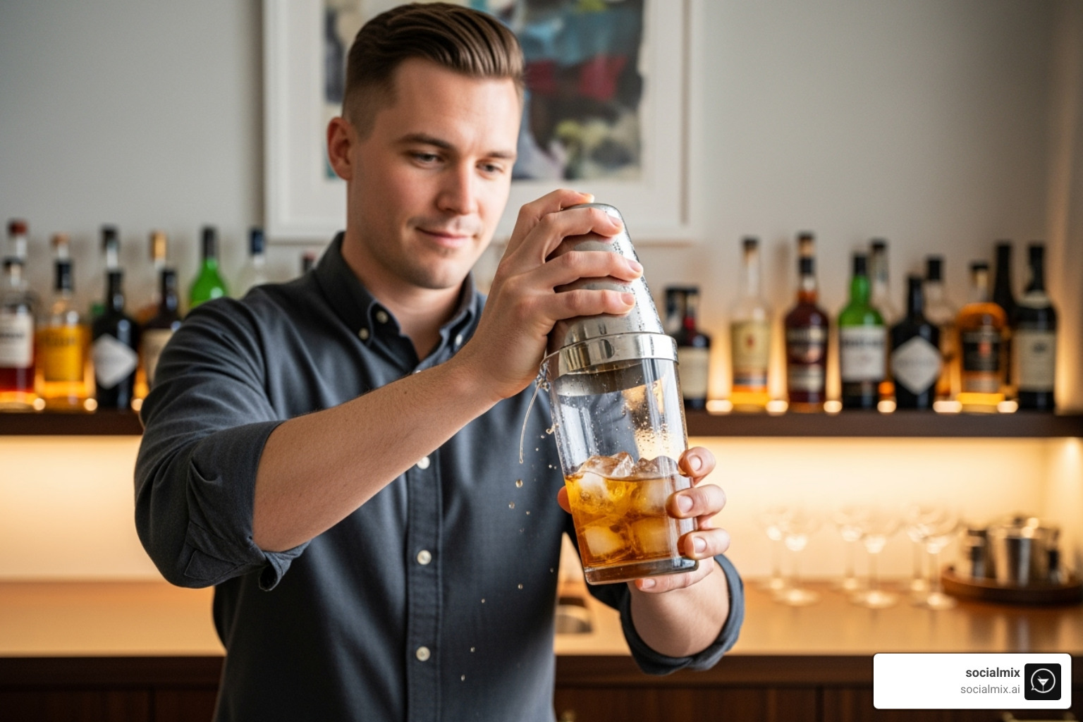 Proper shaking technique with a Boston shaker - cocktail shaker for beginners Proper shaking technique with a Boston shaker - cocktail shaker for beginners