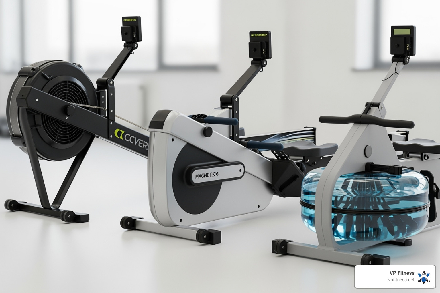 different types of rowing machines air magnetic water-resistance - rowing workouts near me