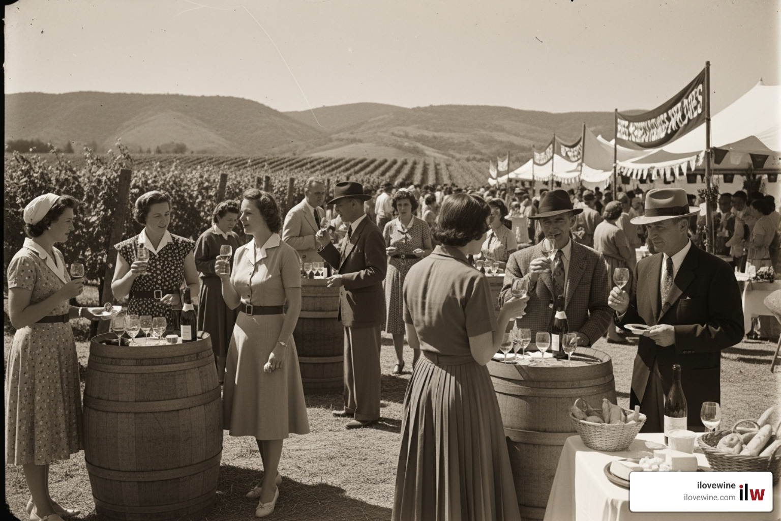 Historical photo or poster from a past Paso Wine Fest - Paso Robles wine festival