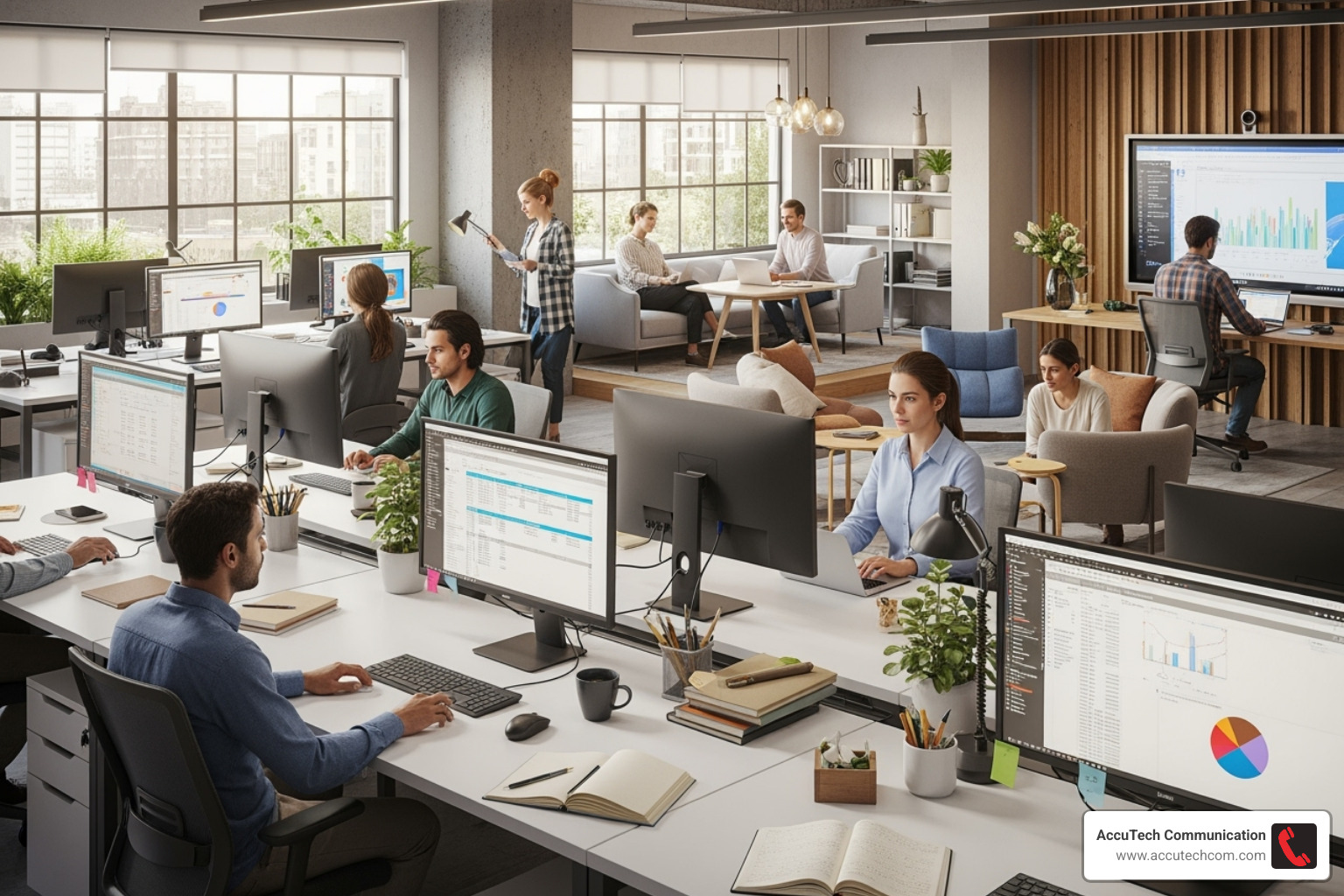 Hybrid office environment with both wired desktops and wireless laptop users - Business network setup Hybrid office environment with both wired desktops and wireless laptop users - Business network setup